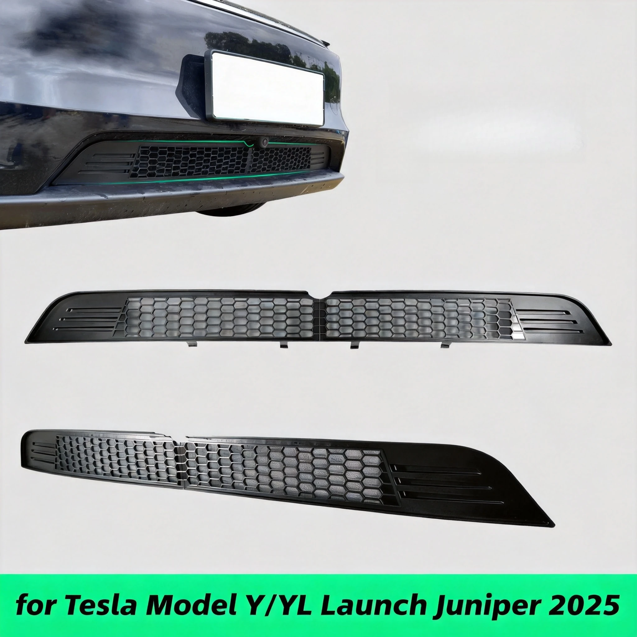 High Strength Mesh for Tesla Model Y/YL Launch Juniper 2025 Front Lower Bumper Racing Grille Anti-Insect Protector Net Cover