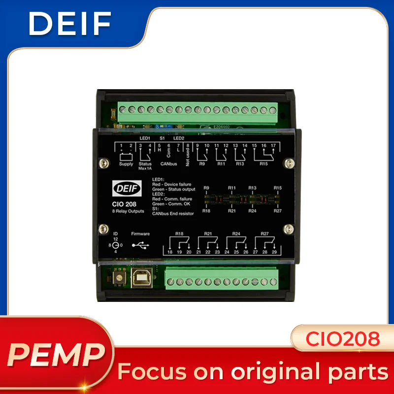 

Original Generator Controller CIO208 CAN Bus-Based I/O Module remote output expansion module CIO 208