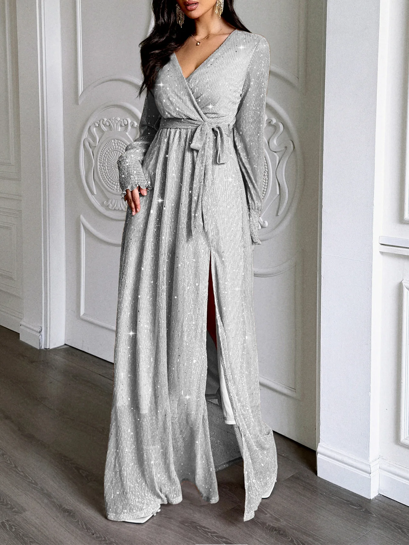 

Dresses Women Autumn Female Daily Casual Wear Elegant Temperament Style Versatile Long Sleeve Long Dress Women's Clothing