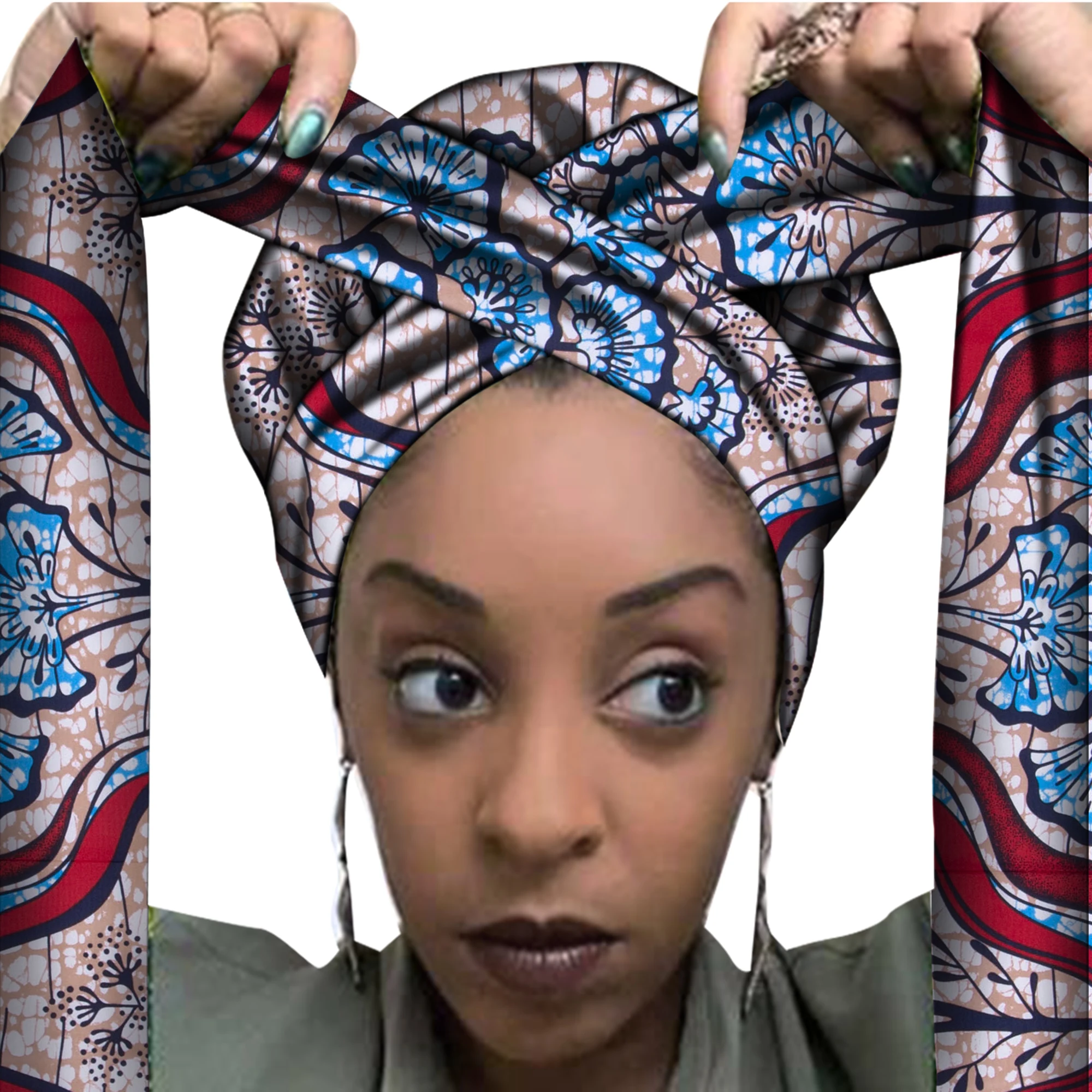 

African Print Bonnet With Long Ribbon Wrap Single Layer Head Wrap Ankara Pattern Women Hair Cover Large Size Hair Wrap Cap