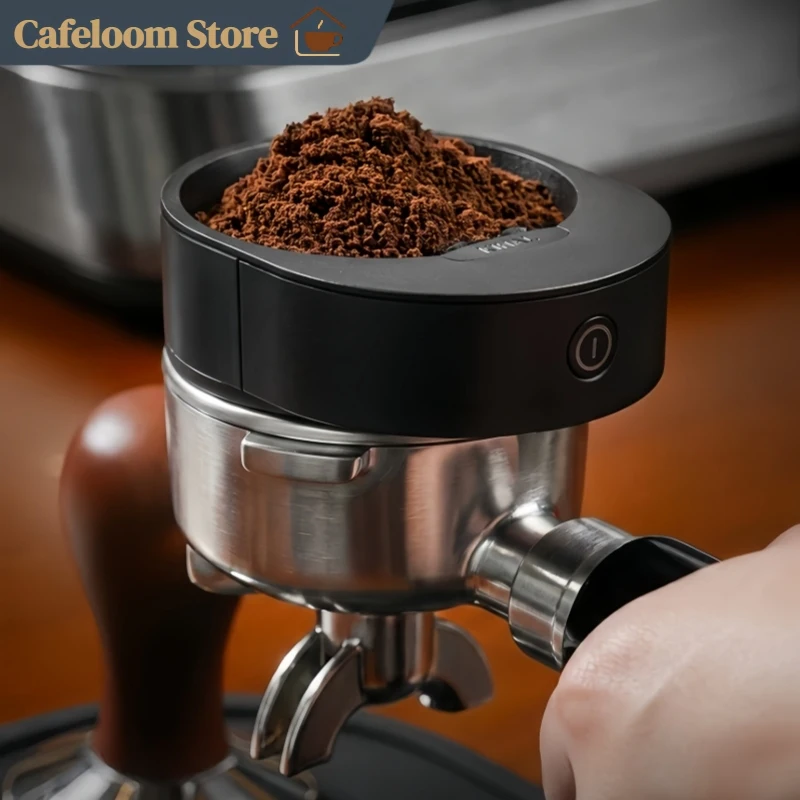 KIHAL 58mm KH-FH01 Coffee Dosing Ring Plasma Anti Static Magnetic Coffee Powder Receiver For Espresso Machine Barista Home Use