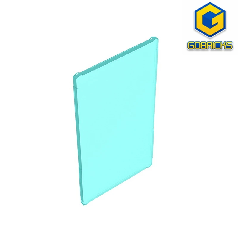 Gobricks GDS-877 Glass for Window 1 x 4 x 6 compatiblewith lego 60803 57895 DIY Educational Building Blocks Technical