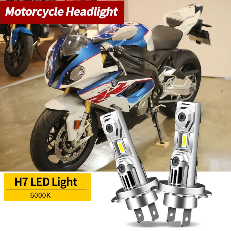 

H7 6000K White 12V Motorcycle 30W LED Headlights Fit For BMW S1000rr 2009 2010 2011 2012 2013 2014 2015 2016 2017 2018