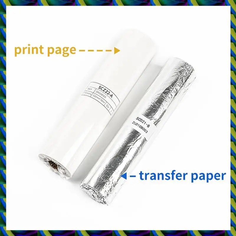 لفة ورق الوشم اليومي بطول 95 قدمًا، طبقة مزدوجة حرارية لآلة نقل وظائف الرسم الطويل