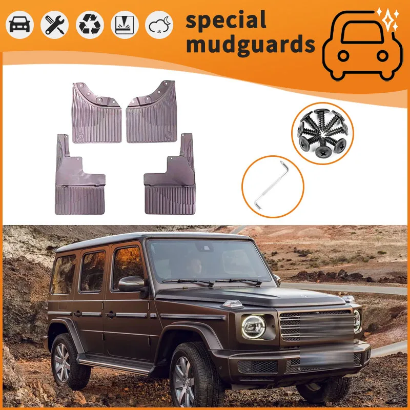 For models 19-22 of Mercedes Benz G Mudguards Fender Mudflaps Front Rear Flares Splash Guards Cover Car Accessorie