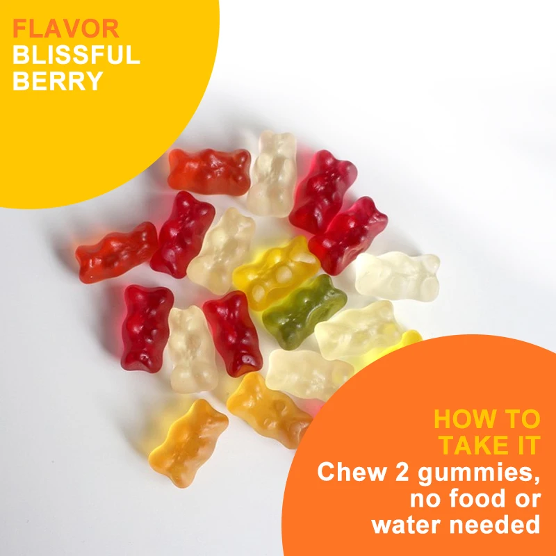 Hello Happy Gummies - with Vitamin D, Saffron, Tropical Zinc for Mood Balance Support