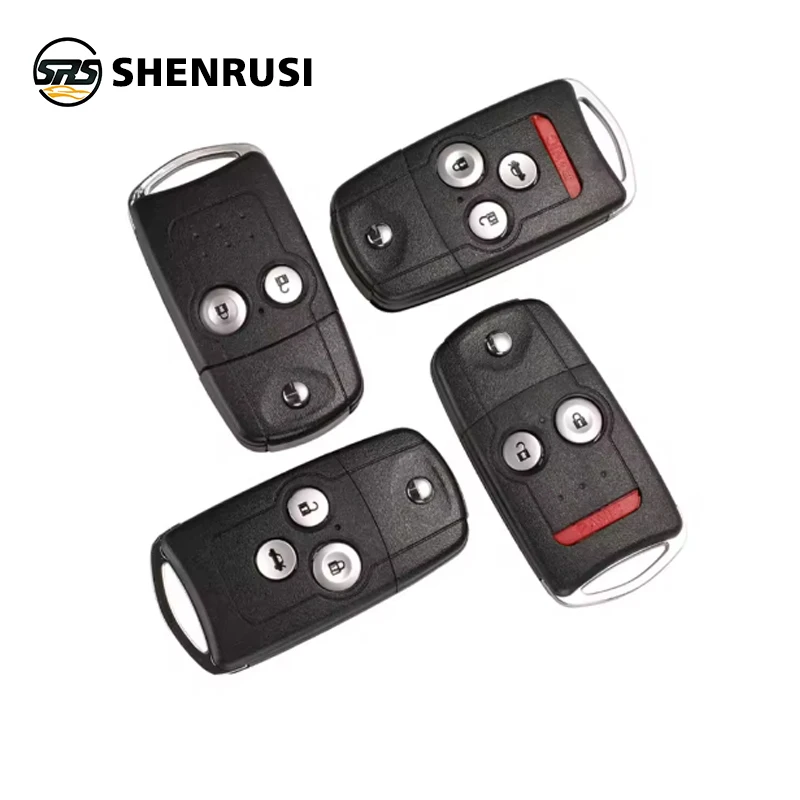 

SHENRUSI 2/3/4 кнопки флип-брелок для дистанционного ключа автомобиля подходит для Honda Acura Civic Accord Jazz CRV HRV чехол для ключа замена корпуса