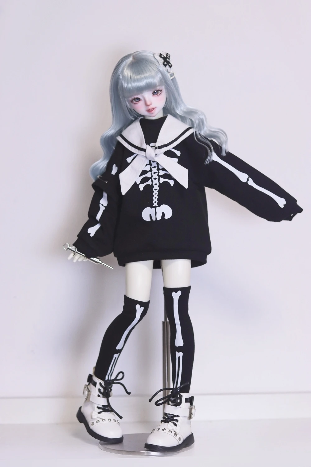 D09-P195 Kinder handgemachte Spielzeug 1/3 1/4 mdd msd bjd Puppe Mode Hoodie Freizeit anzug 3 teile/satz