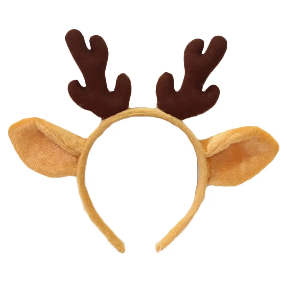 

Elk Antler Hair Accessories Christmas Party Kids Adults Headband Headdress Holiday Cosplay Daily Wear Christmas Antlers Xmas
