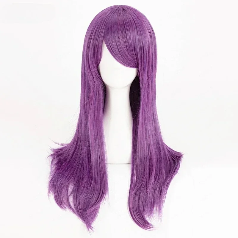 Anime Cosplay Kamishiro Rize Cosplay Wig 70cm Purple Rize Kamishiro Wigs Heat Resistant Synthetic Hair Wigs Halloween Party image 3
