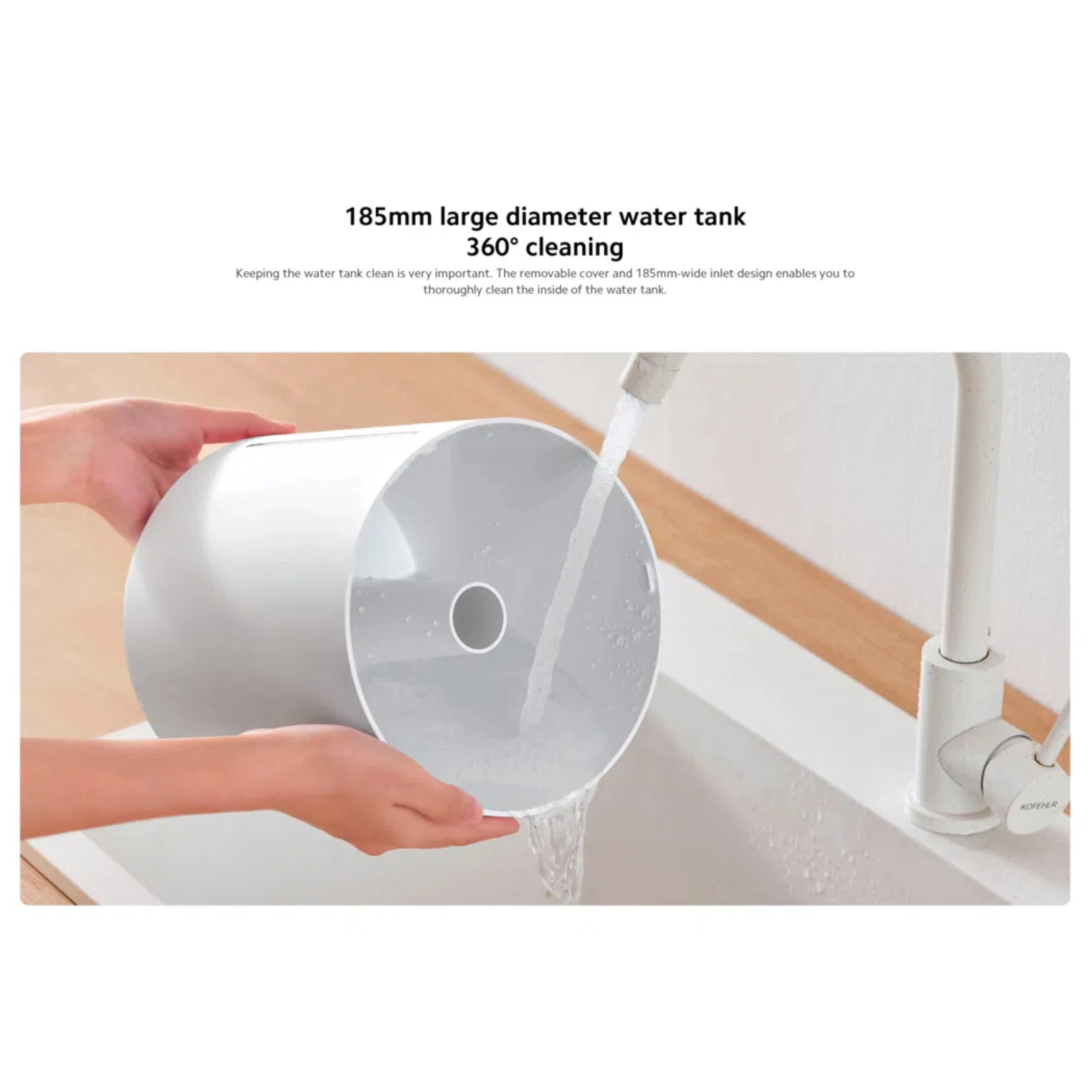 مرطب XIAOMI 2 Lite مع ترطيب 300 مل / ساعة، خزان مياه بكفاءة مضادة للبكتيريا بنسبة 99.9%، سعة 4 لتر #4