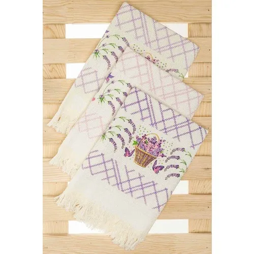 Luca Greenhouse pcs set Pike Drying Cloth-Ecru-Lilac