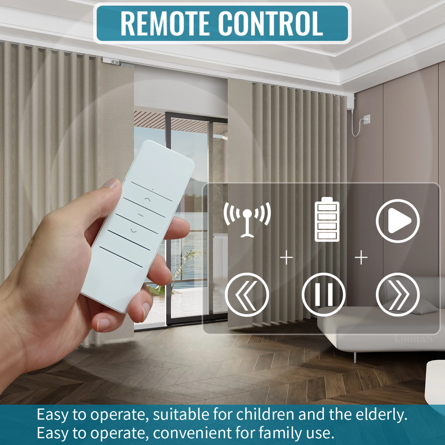 Versión de batería Tuya Zigbee Motor de cortina inteligente sistema automático Rail Eave Rod soporte Alexa asistente de Google Smartthings Alice