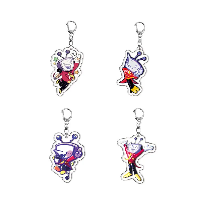 أنا أحب التلفزيون الكرتون أنيمي سلسلة مفاتيح مصنوعة من الأكريليك Kawaii لطيف المرأة حقيبة سحر الحلي الشكل شخصيات حلقة رئيسية هدايا لعبة الأصدقاء #6