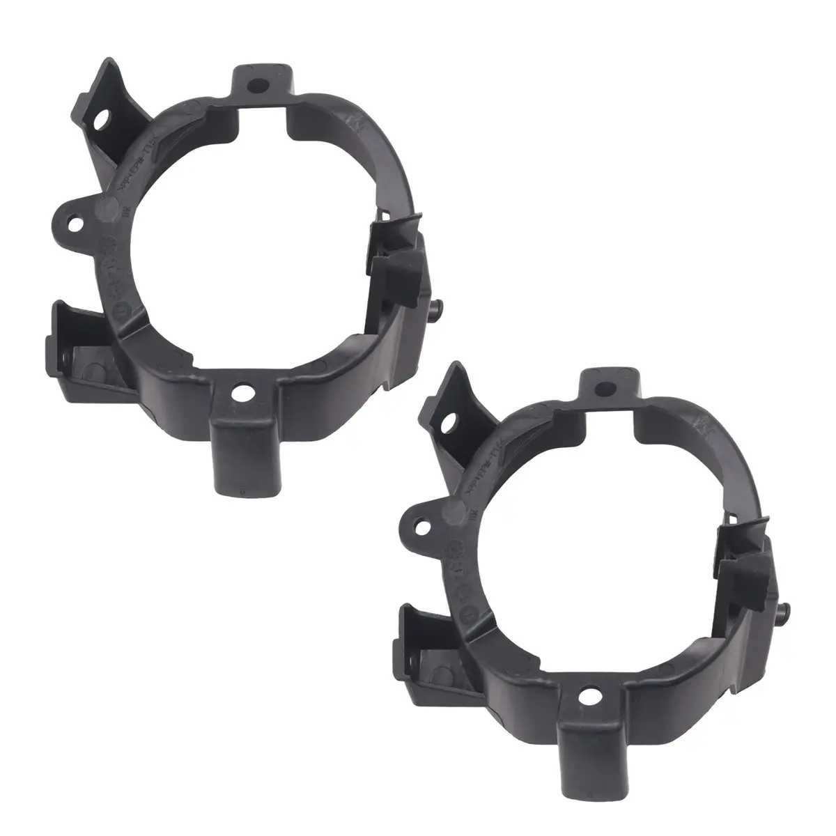 #51Z  Car Fog Lamp Frame Holder Bracket,1Pair Front Fog Lamp Frame Holder Bracket for Qashqai J10 2006-2014 (Black)