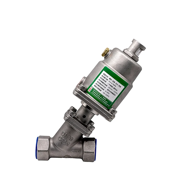 1/2 inch 3/4 inch 1inch 2 inch Stainless Steel Pneumatic Seat Valve 16bar for Steam Gas Oil Normally Closed