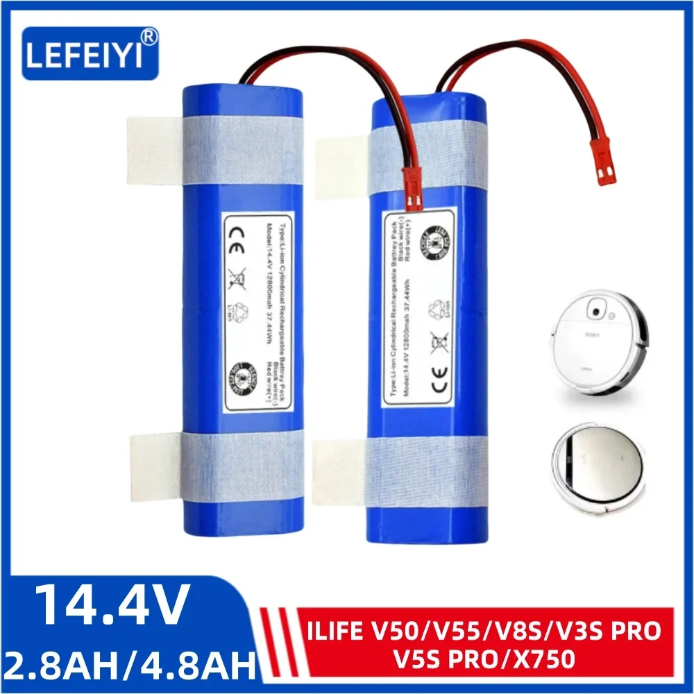 Original Li-lion Battery for ILIFE V3s Pro, V5s Pro, V8s, V8 Plus，V80，V80 Max，V80 Pro,V3s Max 18650 14.4V PX-B010