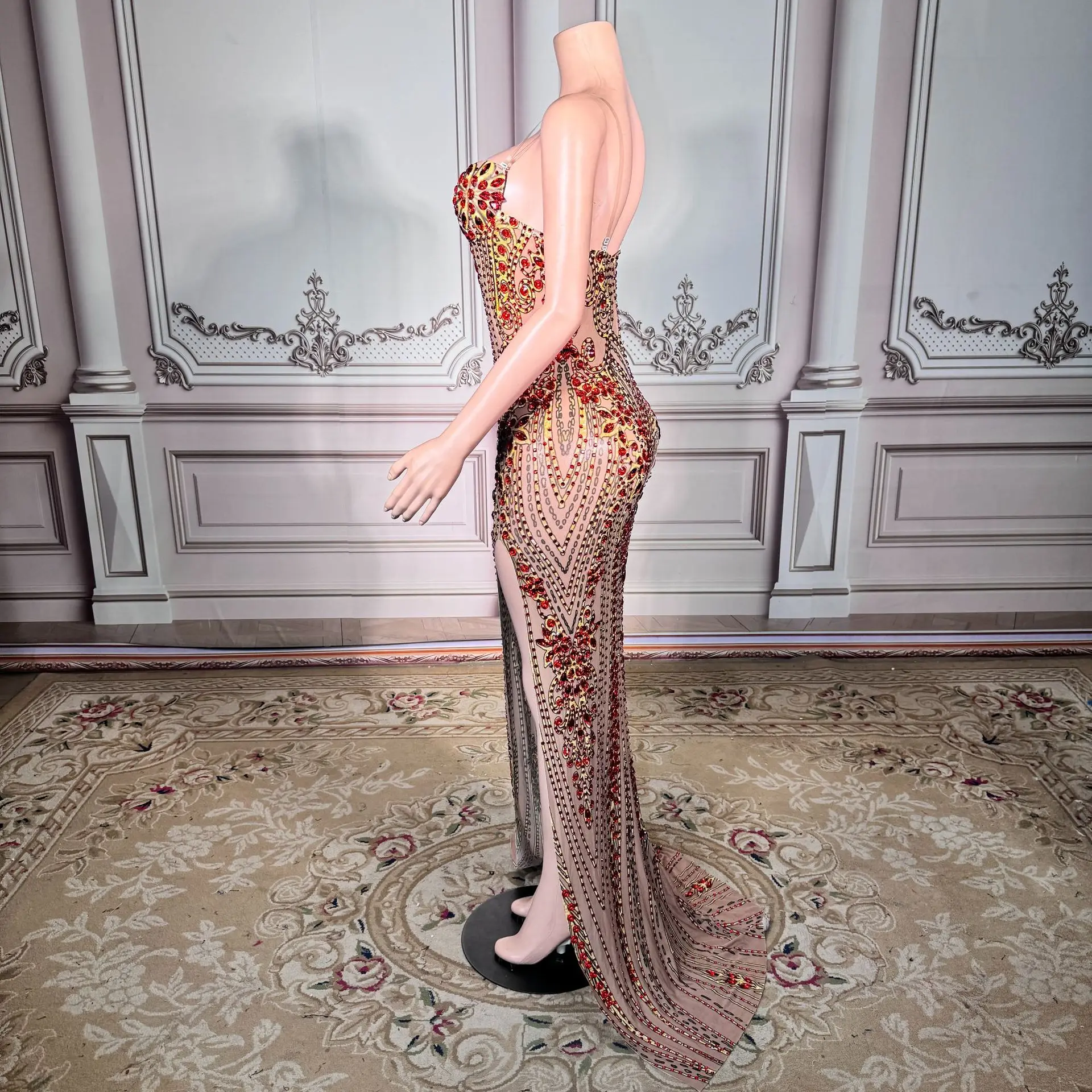 Diamond Evening Dress Wedding Party Dazzling Crystal Formal Gown 2026 Elegant Dress for Women Elegant and Refined Style