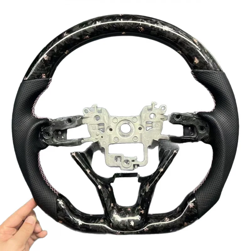 For Toyota Tianfeng Fan Forged Carbon Fiber Steering Wheel (Forged Powder Foil Style)