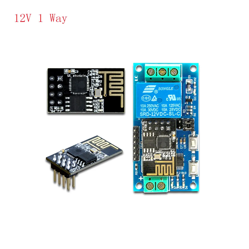 5V 12V 1/2/4 Way ESP8266 ESP-01 WiFi Relay Module Things Smart Home Remote Control Switch ESP01 WIFI Wireless Module Phone APP