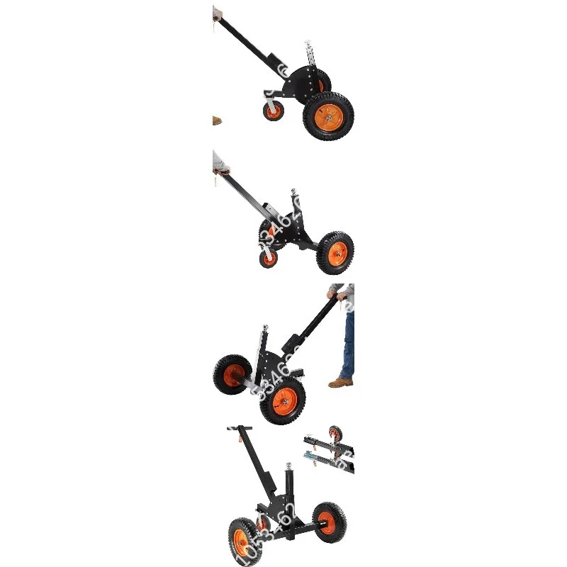 Heavy Duty Caster Trailer Adjustable Frame for Transporting Kayak Motorcycle RV Watercraft