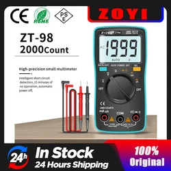 ZOYI Digital Multimeter Ammeter Voltmeter Resistance Frequency backlight Meter voltage Diode Frequency ZT98 ZT100 ZT101 ZT102