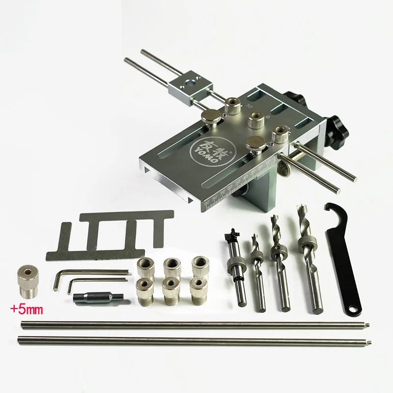 Carpenter Dowel Jig for Furniture Fast Connecting 3 In 1 Woodworker Drill Locator for Punching Wood Hole