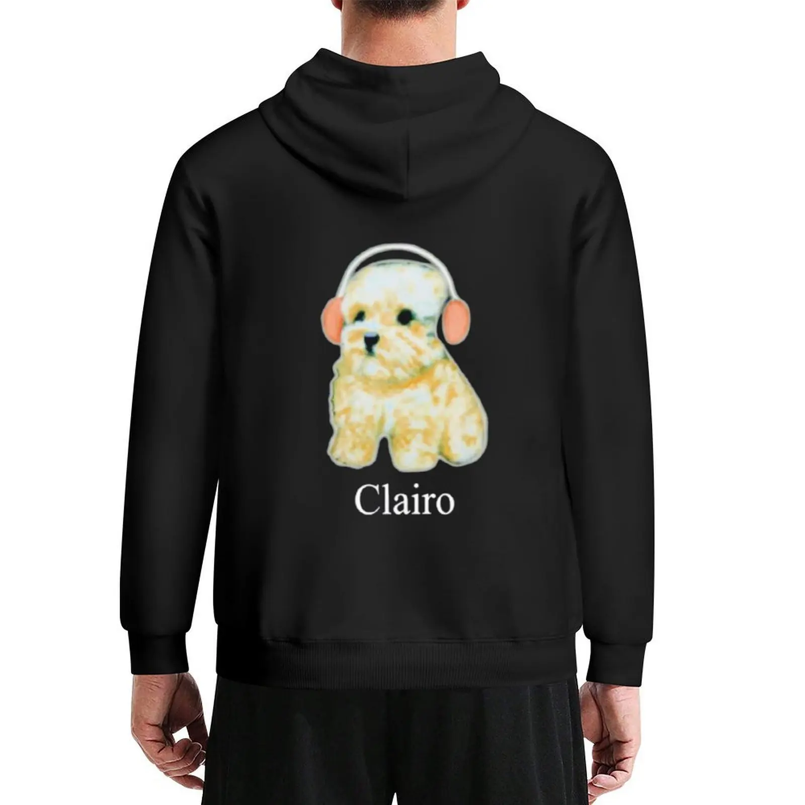 

Clairo dog hoodie - Clairo dog with headphones puppy Hoodie men wear men's clothing anime clothes blouse tracksuit men
