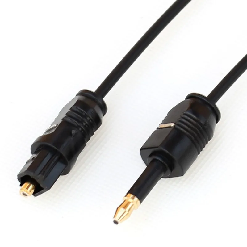 3.5mm Mini Toslink To Toslink Cable Digital Optical Audio connector adapter Cable OD2.2mm 1m 1.5m 2m 3m 3ft 5t 6ft 10ft