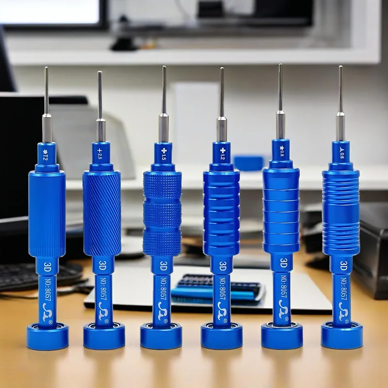 

6 в 1 3D набор высокоточных отверток 6 шт./компл. сверхтвердые биты для ремонта мобильных телефонов, разборки, открывающиеся инструменты 0,6/0,8/1,5