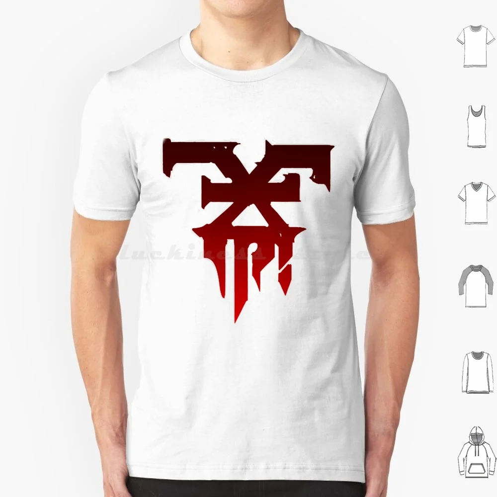 تي شيرت Khorne رمز مقاس كبير 100% قطن رمز شعار 30k Khorne God Chaos Warp Blood Skuls