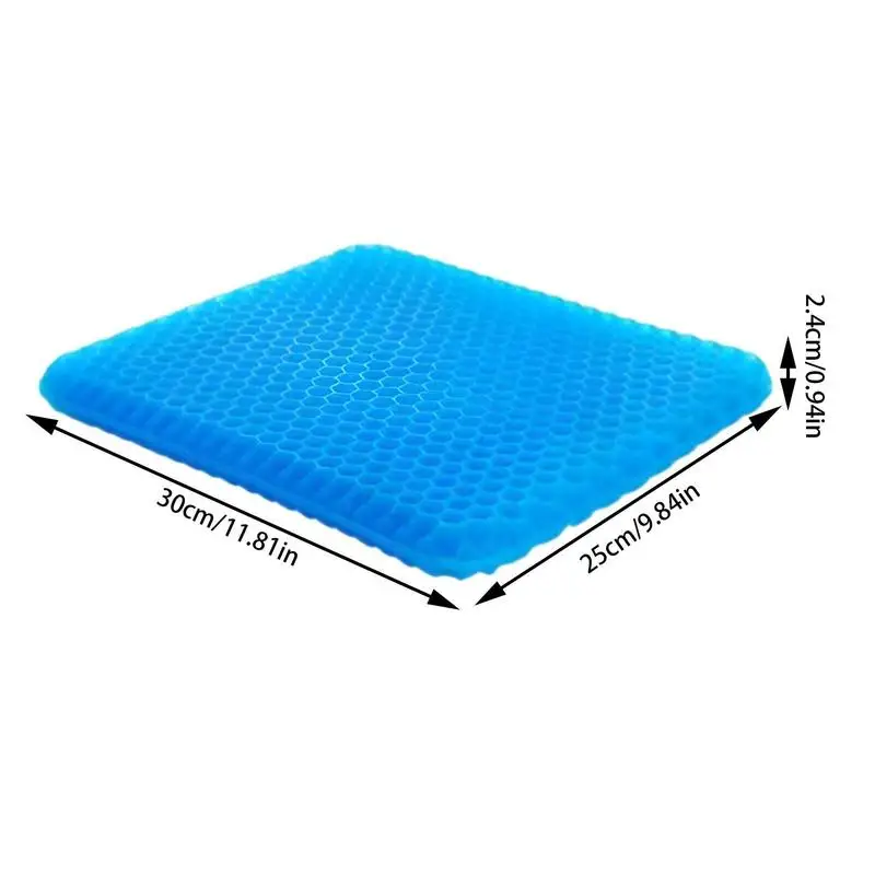 Summer Cool Pad Car Seat Cushion Ventilation Breathable Seat Cushion Silicone Car Honeycomb Gel Ice Pad For Home Office Chair