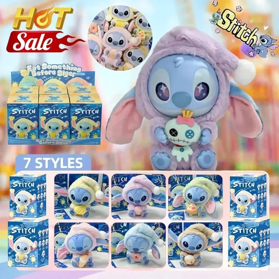 

Eat Stitch Something Before Sleep Series слепая коробка игрушка Mystery Box аниме фигурка стежка кукла кулон украшения детский рождественский подарок