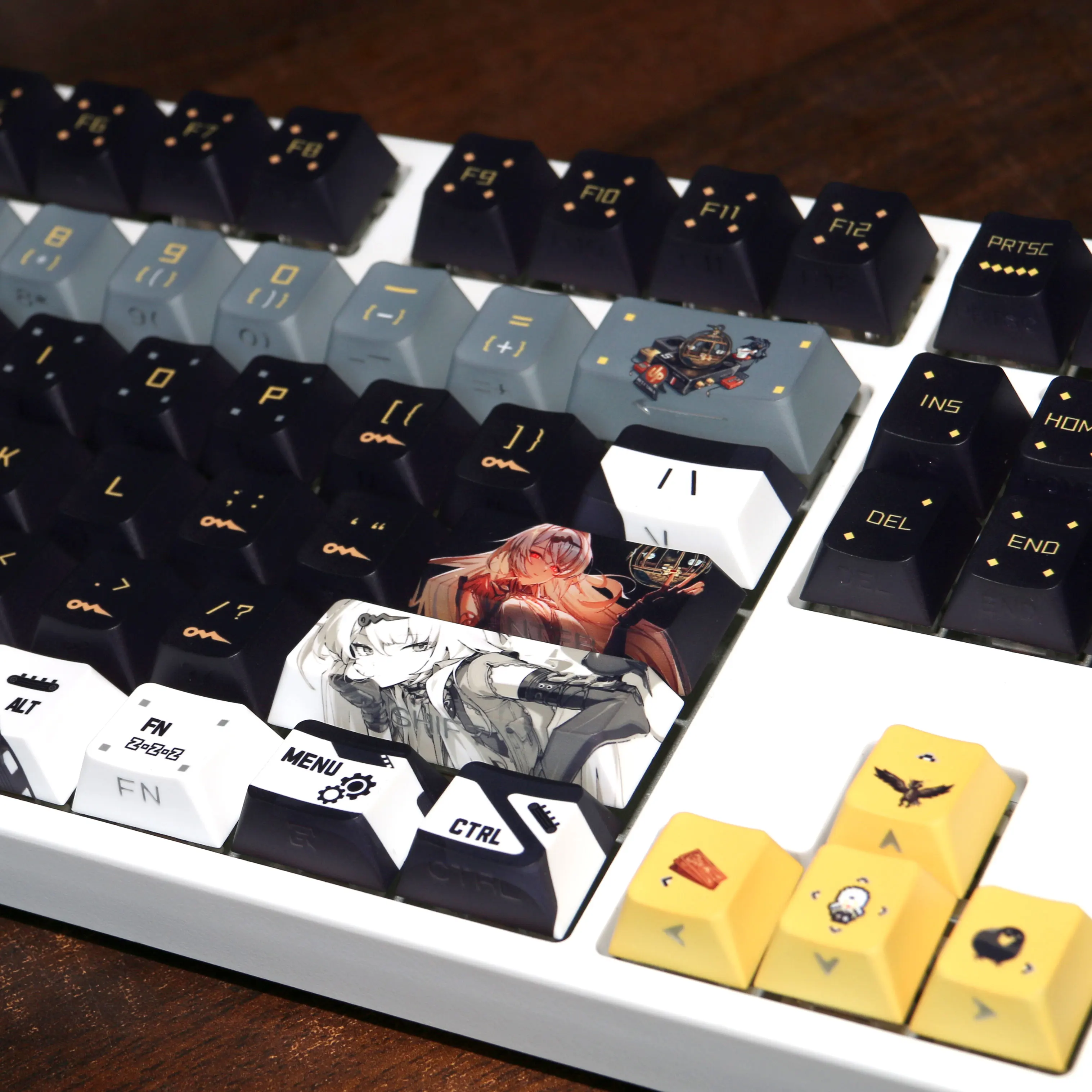 Yixuan Keycap Zenless Zone Zero การ์ตูนอะนิเมะเกม Keycaps PBT โปรไฟล์เชอร์รี่ Custom คีย์บอร์ดหมวก