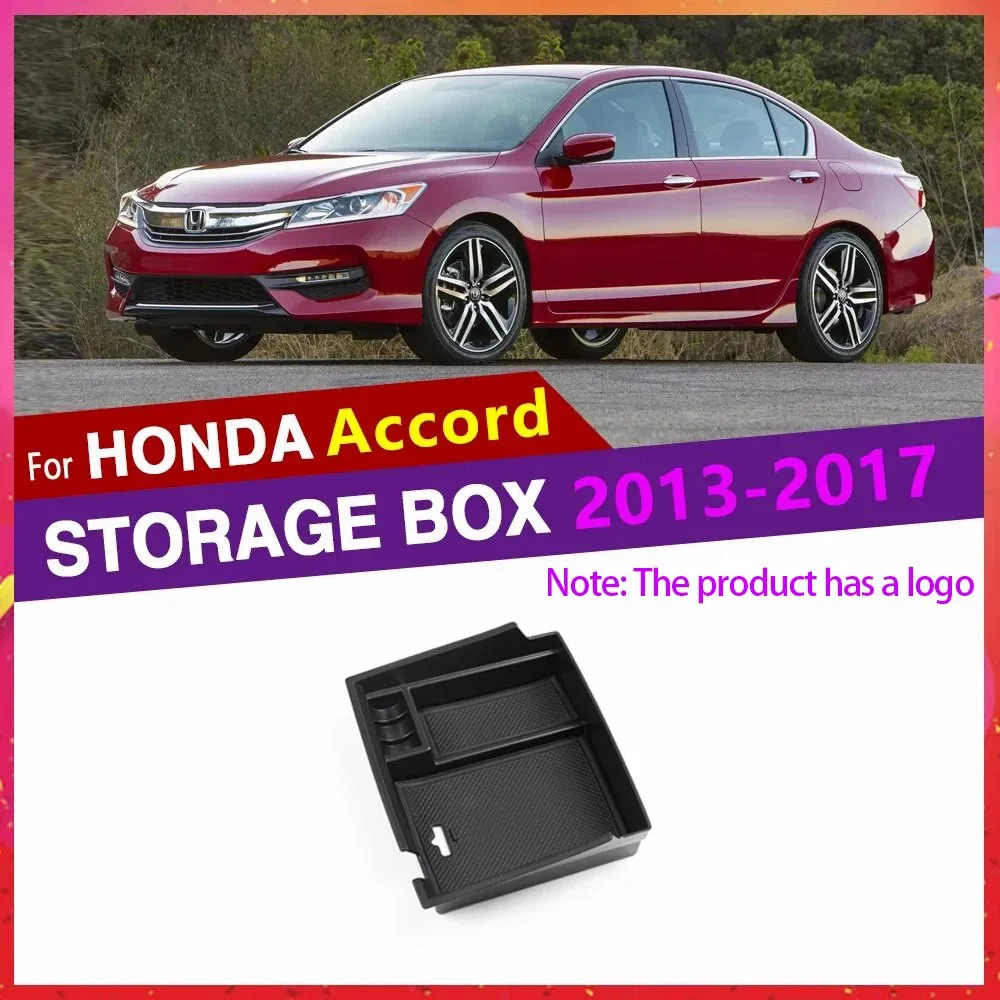 Car Storage Organizer Tyding Center Holder Box for Honda Accord 9 9.5 2013~2017 IX 2014 2015 2016 Interior Car Goods Container