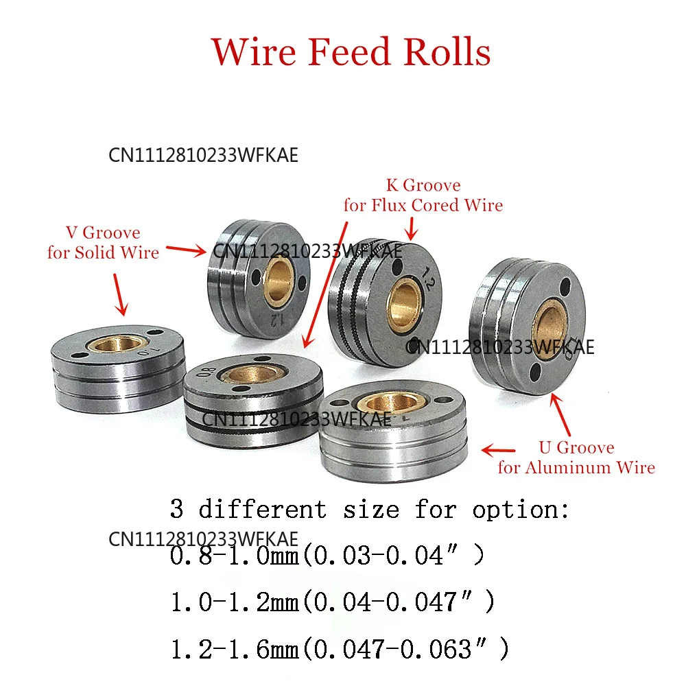 2pcs 30x10x12mm Roller Wheel for 76ZY-02AV 7ZK-76ZY02AV Mig Wire Feeder Motor Feeding Machine