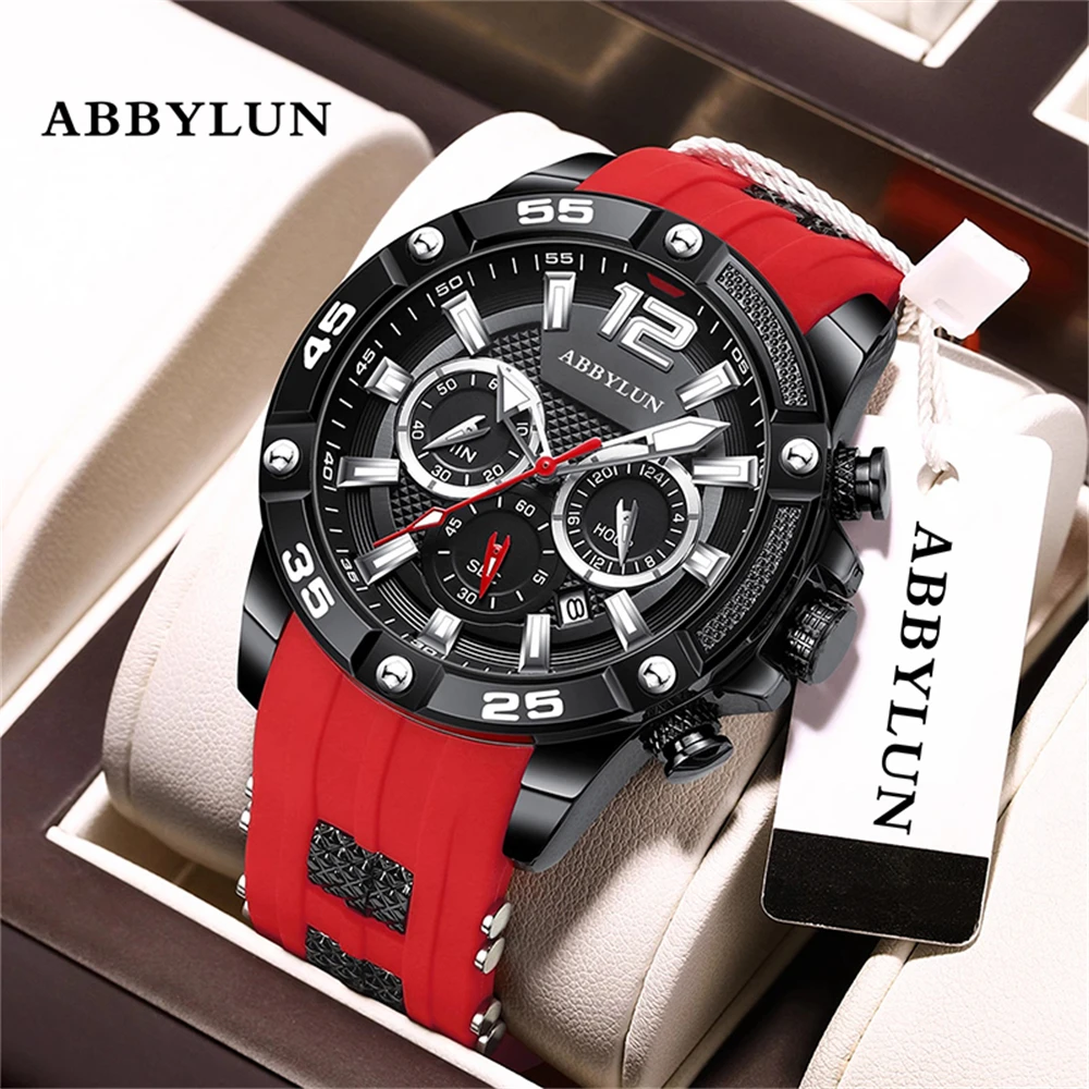 

Abbylun 912 Brand Watch Sports Calendar Watches Men's Army Military Quartz Wristwatch Chronograph Male Clock Relogio Masculino