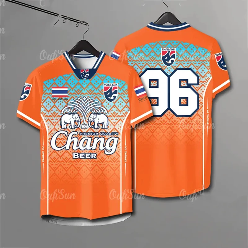 Thai-style 3D Printed Large-sized 2026-27 T-shirt Quick-drying Breathable Loose-fitting and Comfortable Suitable for Daily Wear