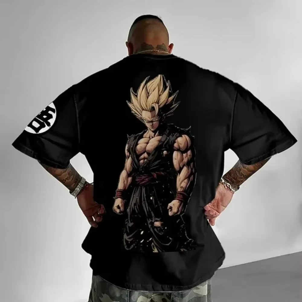 Dragon Ball Z Vega Super Saiyan Printed T-shirt Men's and Women's T-shirt Men's Top Sports T-shirt Men's T-shirt Harajuku Tee