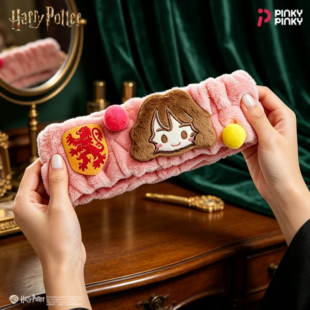 Pinky Harry Potter Plush Hair Band Blind Box Cute 3D Figure for Daily Halloween Christmas Birthday Gift for Students Fans Women view 3