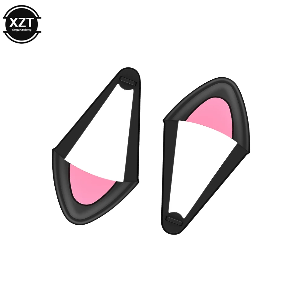 Simpatici accessori per cuffie con orecchio di gatto rosa Accessori per cuffie da gioco Decorazione per cuffie stereo Orecchio di gatto adatto per cuffie