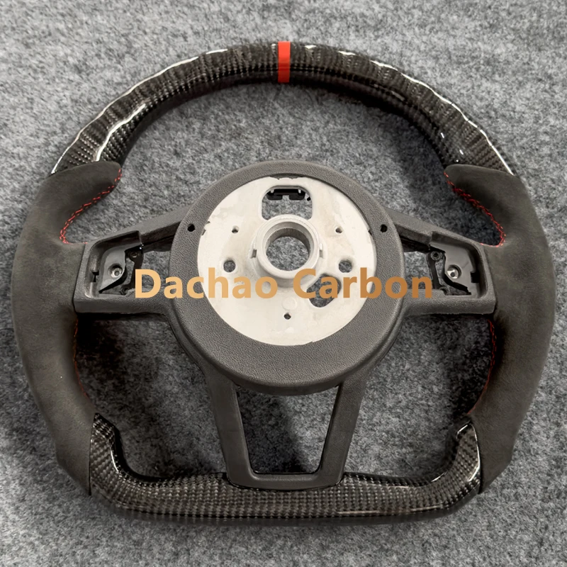 Real Carbon Fiber Steering Wheel For Audi R8 TTS TT RS MK3 2016-2022 High Quality Custom Style