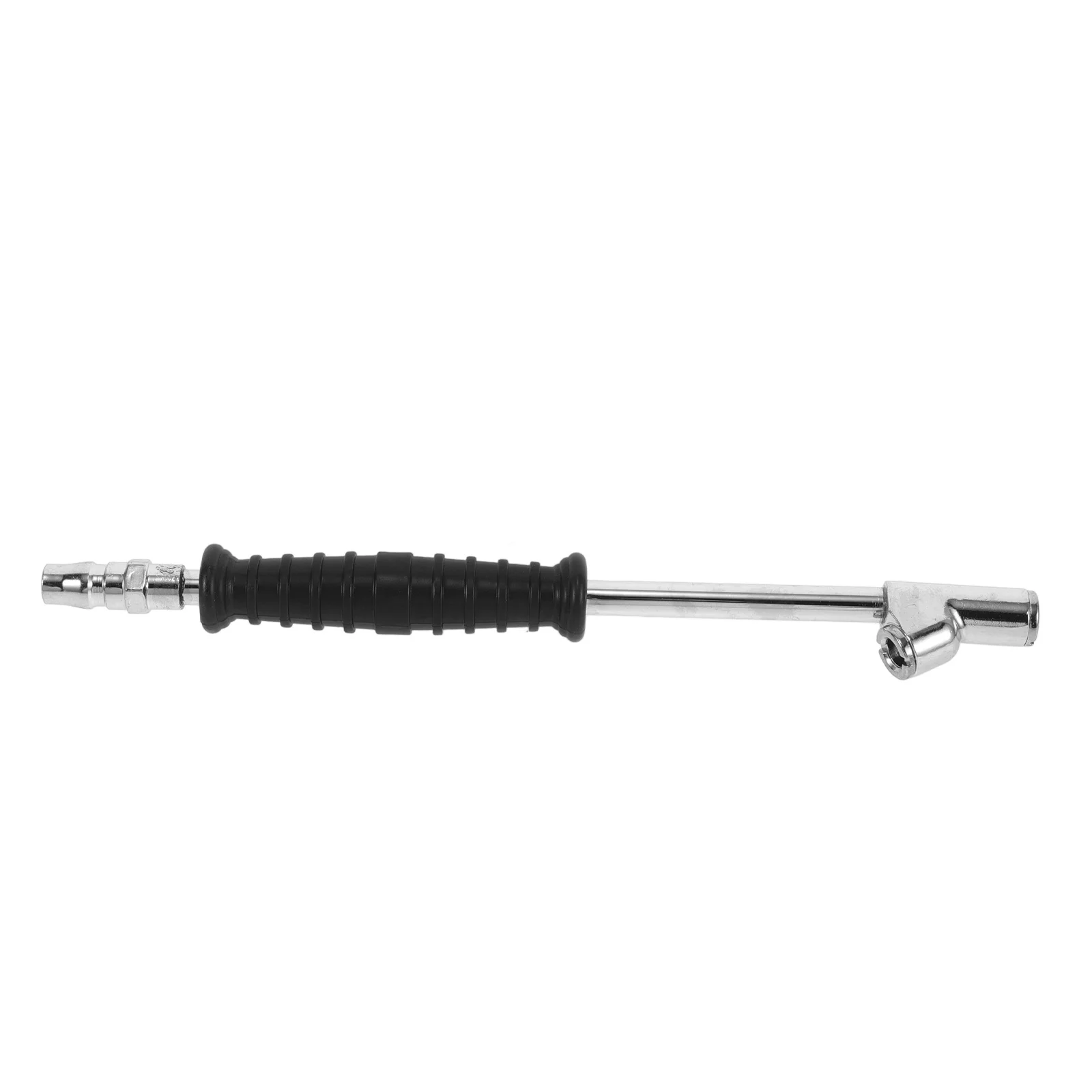 

Metal Air Chuck Dual Head Heavy Duty Long Reach Tire Inflator Ergonomic Rubber Grip For Car Motorcycle Bicycle Semi Truck