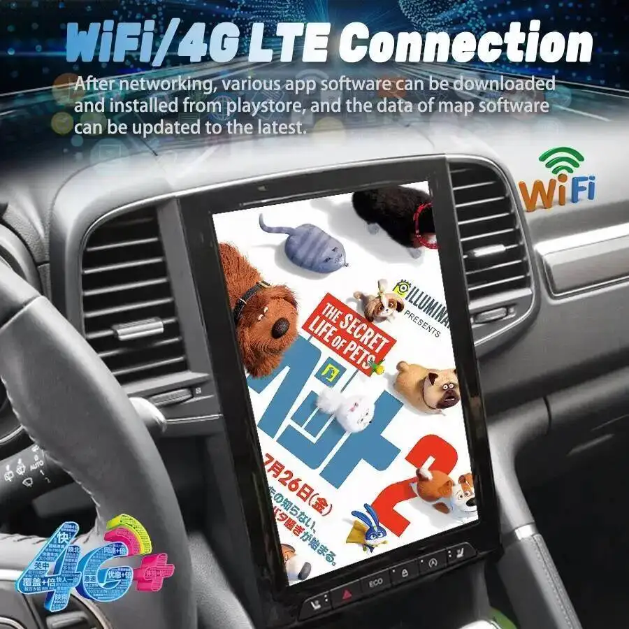 Android 15 Navi video Player 4G Lte Wifi For Renault Koleos Samsung SM6 Talisman Megane 4 2017-2019 QLED 256G 12.8'' Car Radio view 2