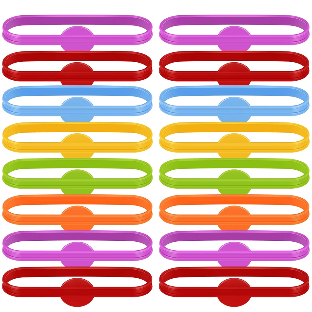 

36 Pcs Glass Markers Bottle Labels Charm Identifier Silicone Food Grade Bright Color for Parties Bars Weddings