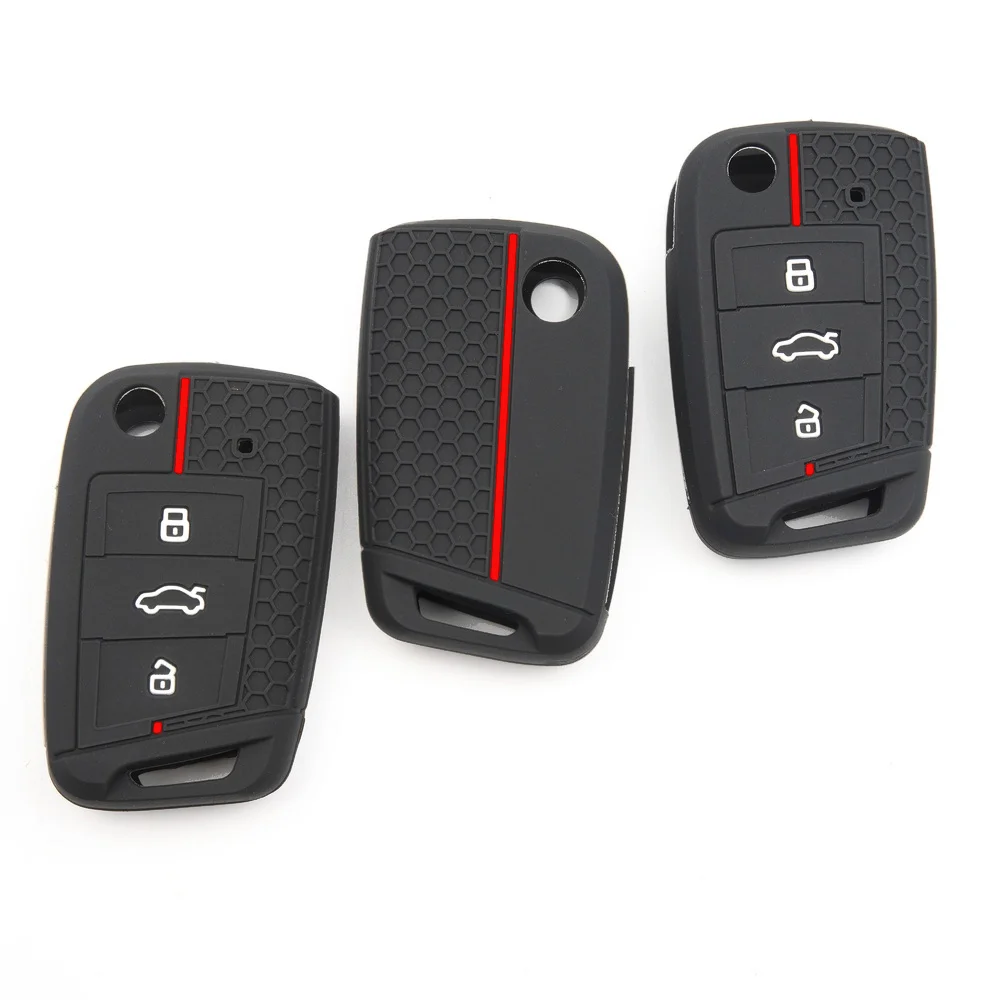Key Fob Case For VW Golf 7 MK7 VII Tiguan Polo For Skoda Octavia A7 Kodiaq For Seat Ateca Leon Full Coverage Stylish Reliable