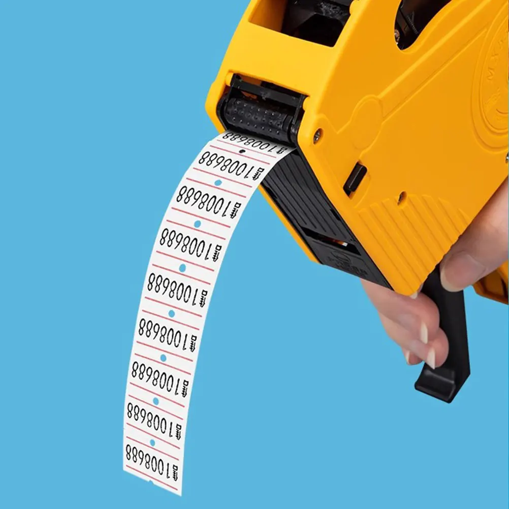 

10 Rolls Price Tag Paper Single Row Blank Stickers Manual Supermarkets Homes Offices Retail Stores Jewelry Business Labels