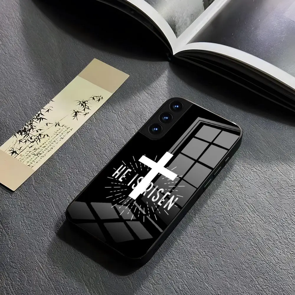 

Чехол для телефона Verse Jesus, закаленный для Xiaomi 15 14 Lite 12 Pro 11t 13 Lite POCO M6 M5 X6 X5 X3 NFC F5 F6 Pro Glass Coque