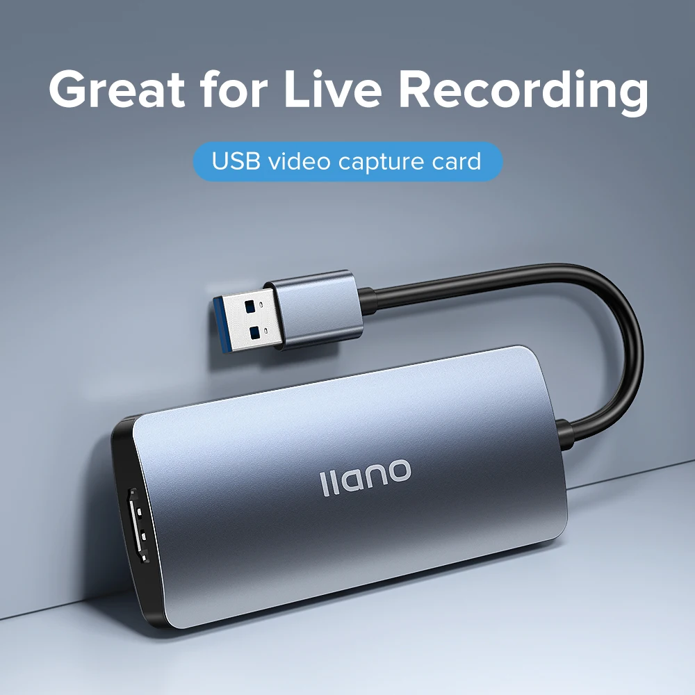 Llano-Carte de capture vidéo 2 en 1, 4K, 1080P, 60FPS, HDMI vers USB 3.0, entrée de type C, loopout pour le travail de streaming