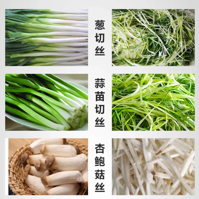 Desktop Small Restaurant Leek Scallion  Shredding Cutting Machine Shred Garlic Sprouts Maker